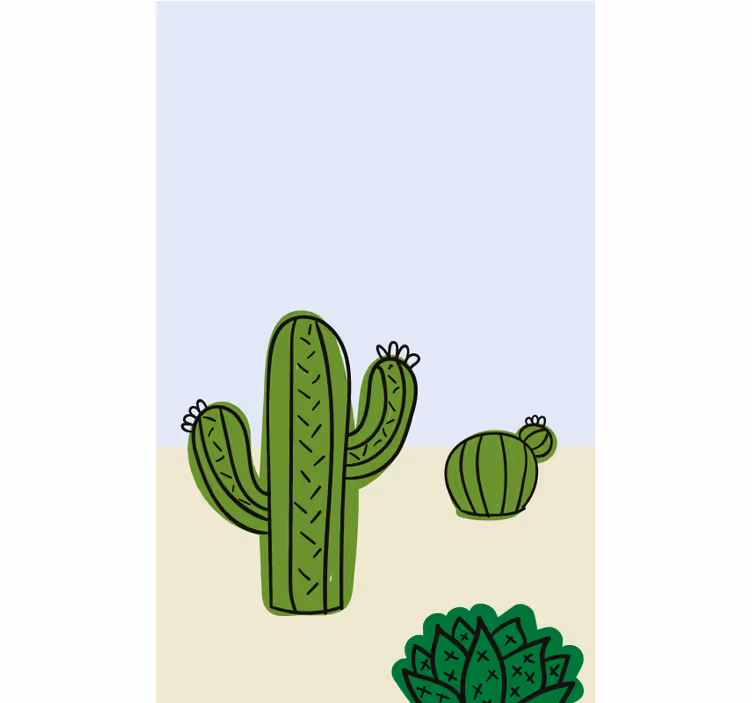 Store enrouleur cuisine plante de cactus - TenStickers