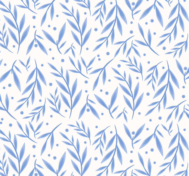 Store enrouleur salle de bain motif bleu et blanc - TenStickers