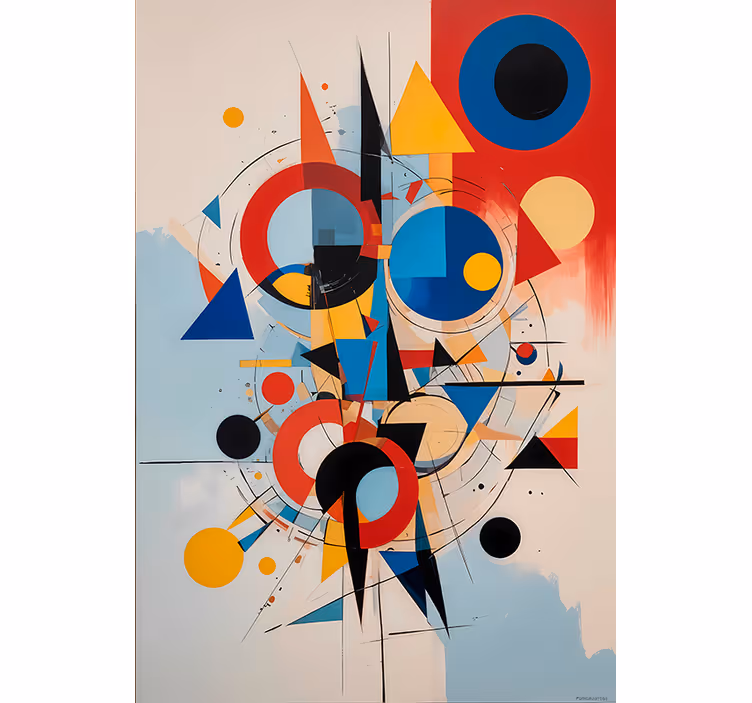 Store enrouleur bande dessinée peinture géométrique - TenStickers