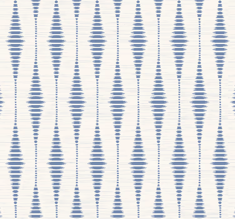Store enrouleur salon rabaul ikat bleu et beige - TenStickers
