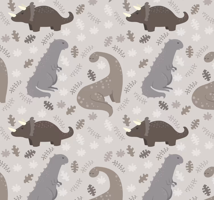Store enrouleur dinosaure motif gris - TenStickers