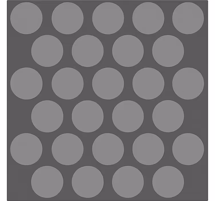Store enrouleur salle de bain cercles gris texturés - TenStickers