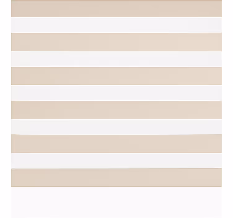 Store enrouleur classique crème et blanc horizontal - TenStickers