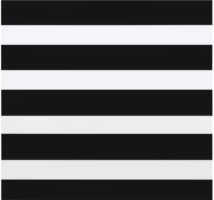 Store enrouleur cuisine rayures noires et blanches - TenStickers