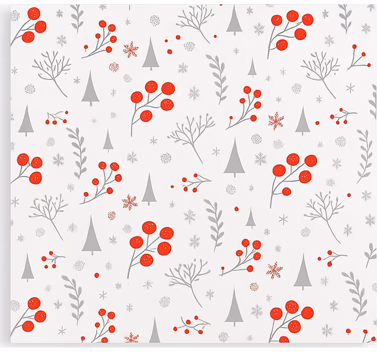 Store enrouleur salon motif de noël vintage - TenStickers
