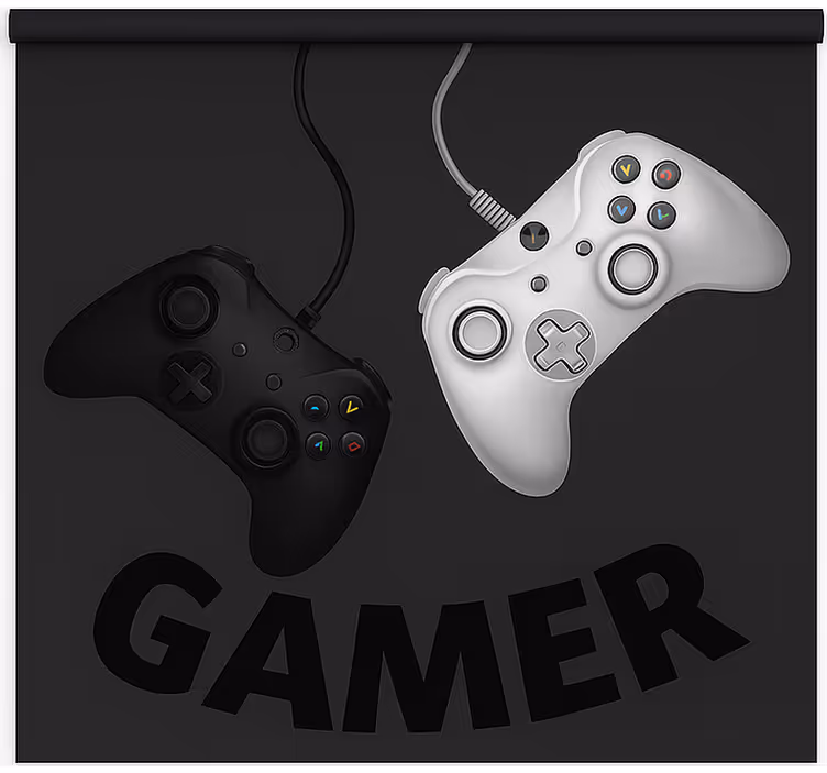 Store enrouleur gamer contrôleurs originaux oscillants - TenStickers
