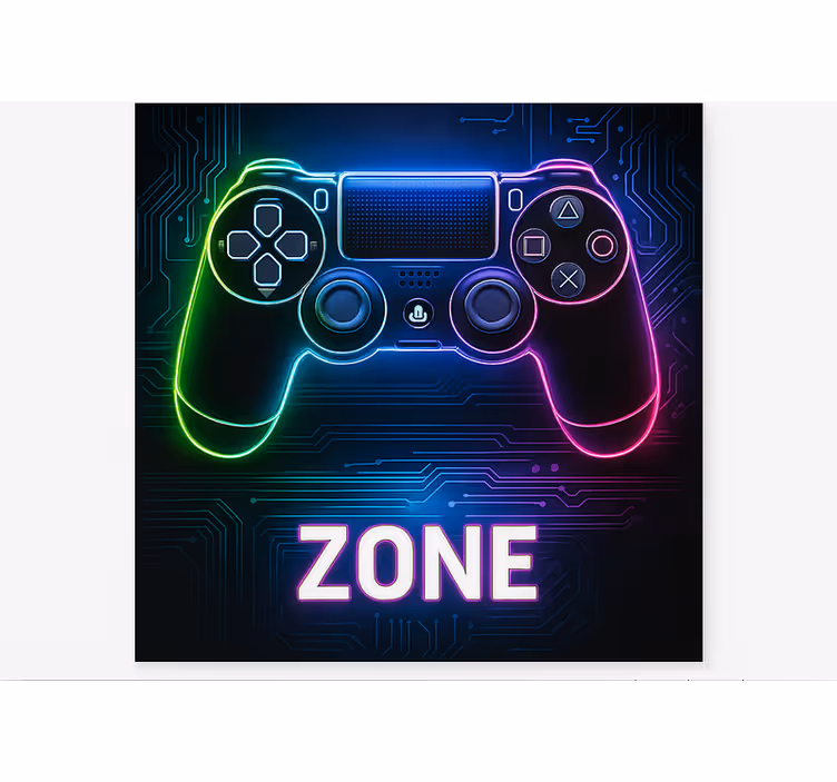 Store enrouleur gamer zone de consoles de jeux - TenStickers