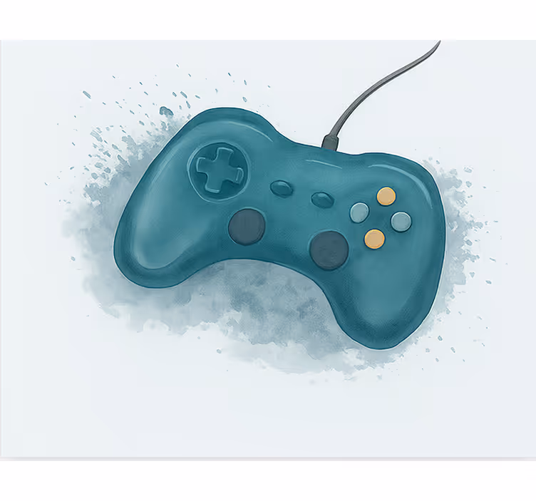 Store enrouleur gamer conception artistique de console de jeu - TenStickers