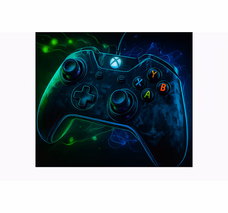 Store enrouleur gamer contrôleur intergalactique lumineux - TenStickers