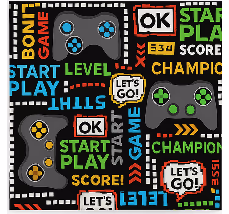 Store enrouleur gamer jouer à niveau supérieur - TenStickers