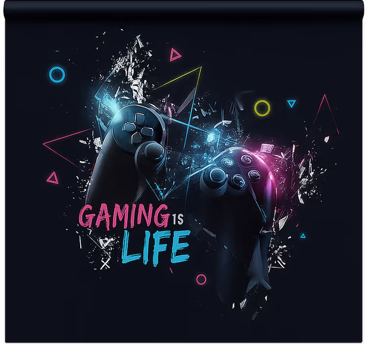 Store enrouleur gamer le jeu c'est la vie - TenStickers