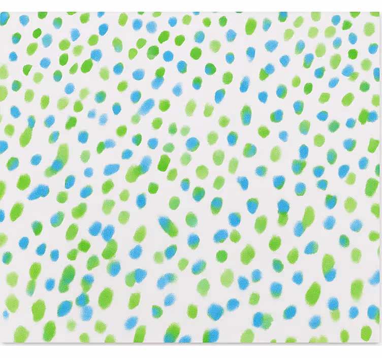 Store enrouleur chambre ado points bleus et verts - TenStickers