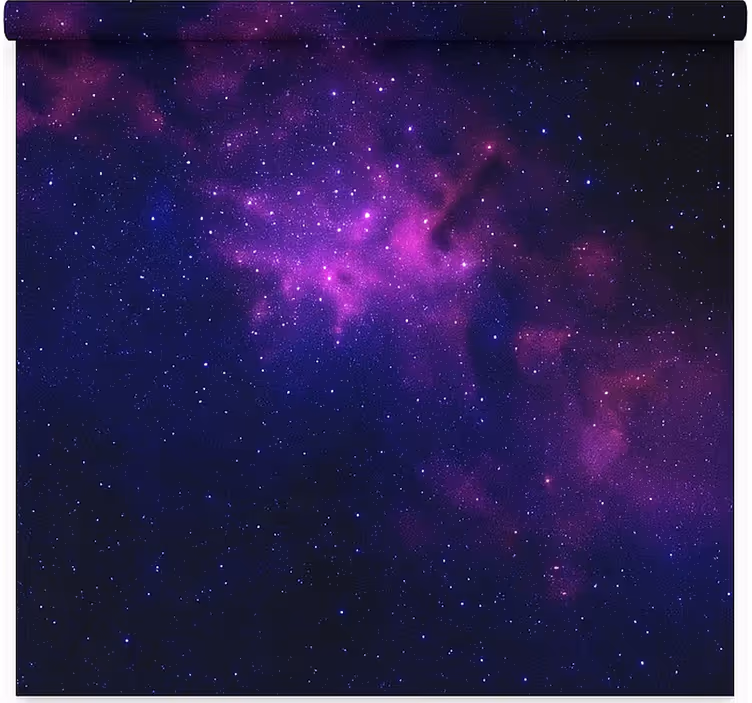 Store enrouleur chambre ado étoile de galaxie violette - TenStickers