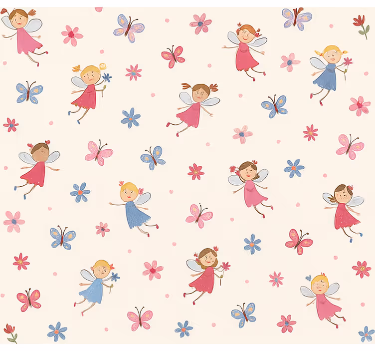 Store enrouleur chambre ado joyeuses petites fées - TenStickers