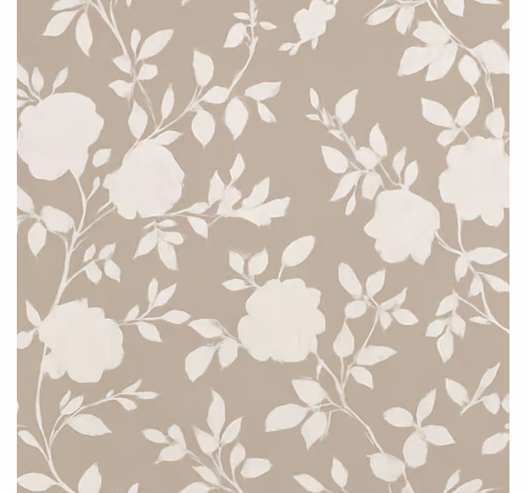 Store enrouleur chambre ado fleurs beiges gracieuses - TenStickers