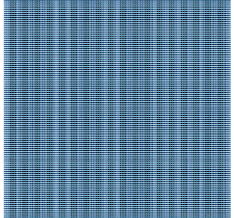 Store enrouleur salle à manger effet plaid tissé bleu - TenStickers