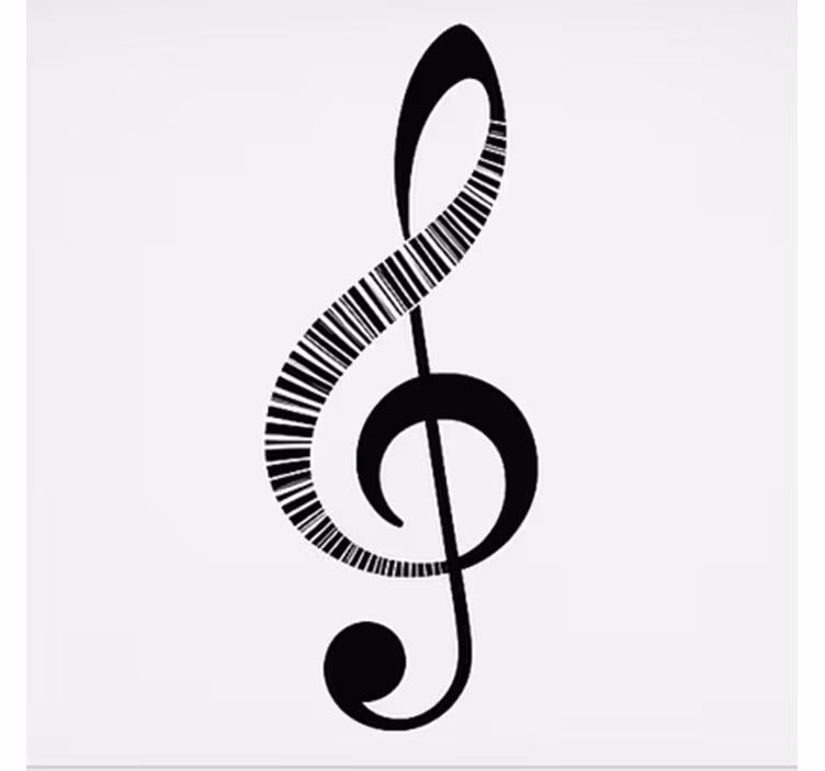 Store enrouleur chambre ado note de musique - TenStickers