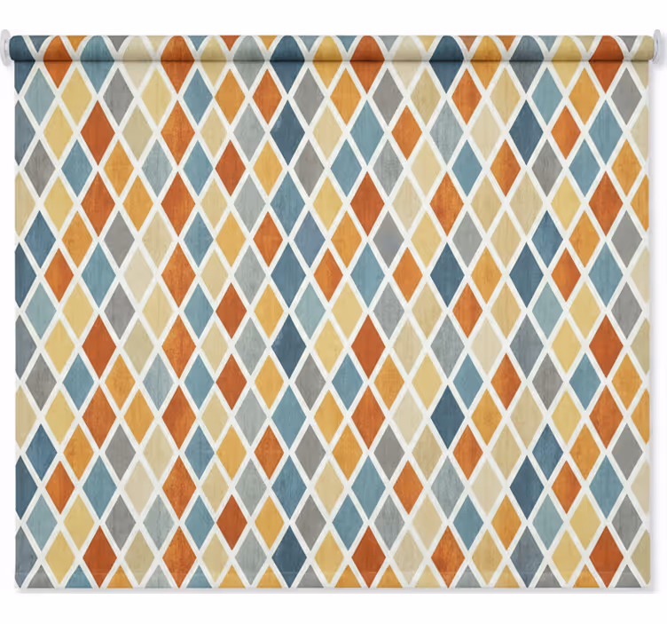 Store enrouleur scandinave diamants colorés en cascade - TenStickers