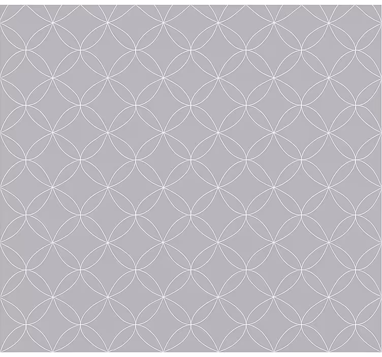 Store enrouleur scandinave fleurs géométriques grises - TenStickers