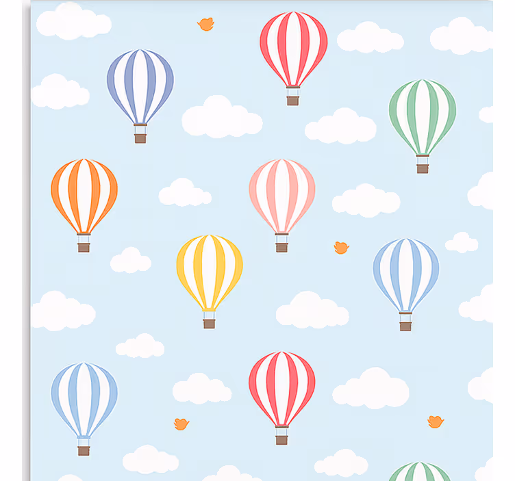 Store enrouleur scandinave balade en ballon pastel - TenStickers