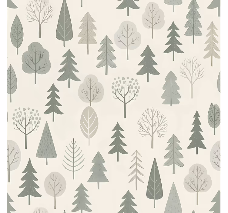 Store enrouleur scandinave forêt apaisante - TenStickers