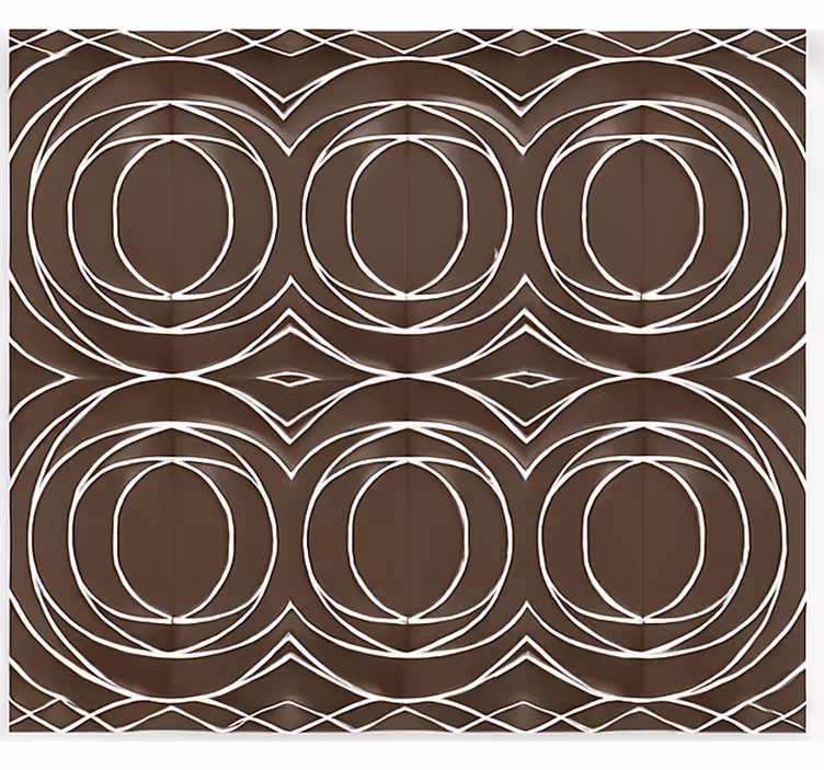 Store enrouleur scandinave cercles entrelacés modernes - TenStickers