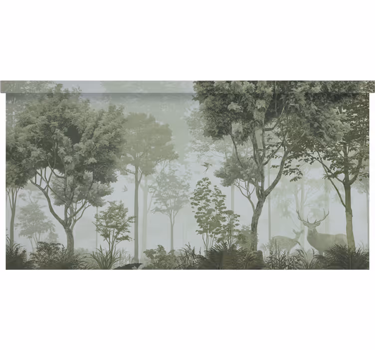 Store enrouleur arbre Évasion nature tranquille - TenStickers