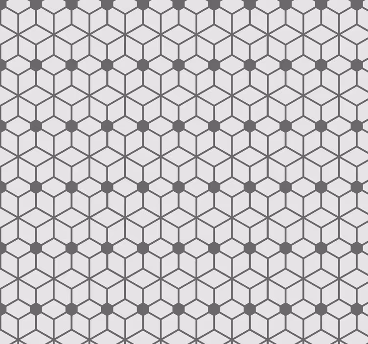 Store enrouleur salle de bain motif carreaux hexagonaux - TenStickers