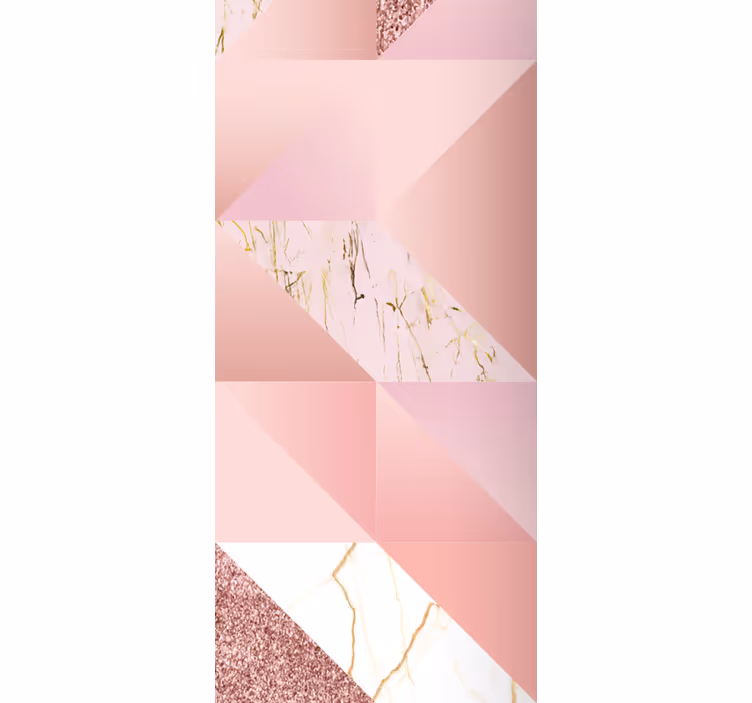 Store enrouleur salle de bain marbre rose doré - TenStickers
