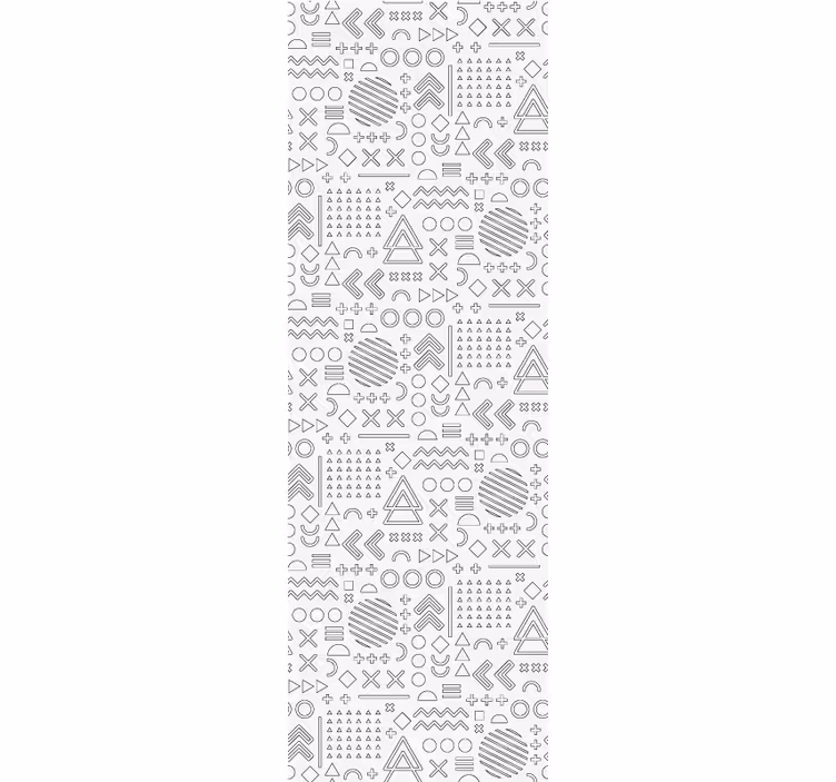 Store enrouleur bureau motifs géométriques dessinés - TenStickers
