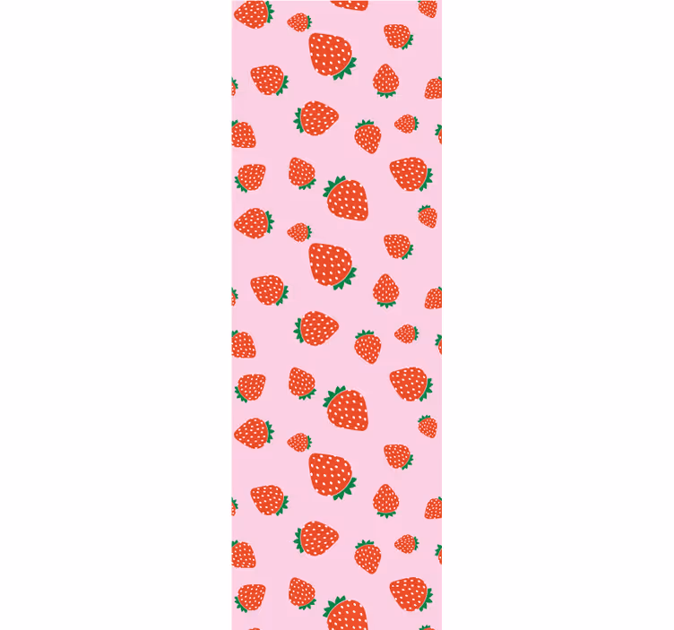 Store enrouleur cuisine motif fraises sucrées - TenStickers