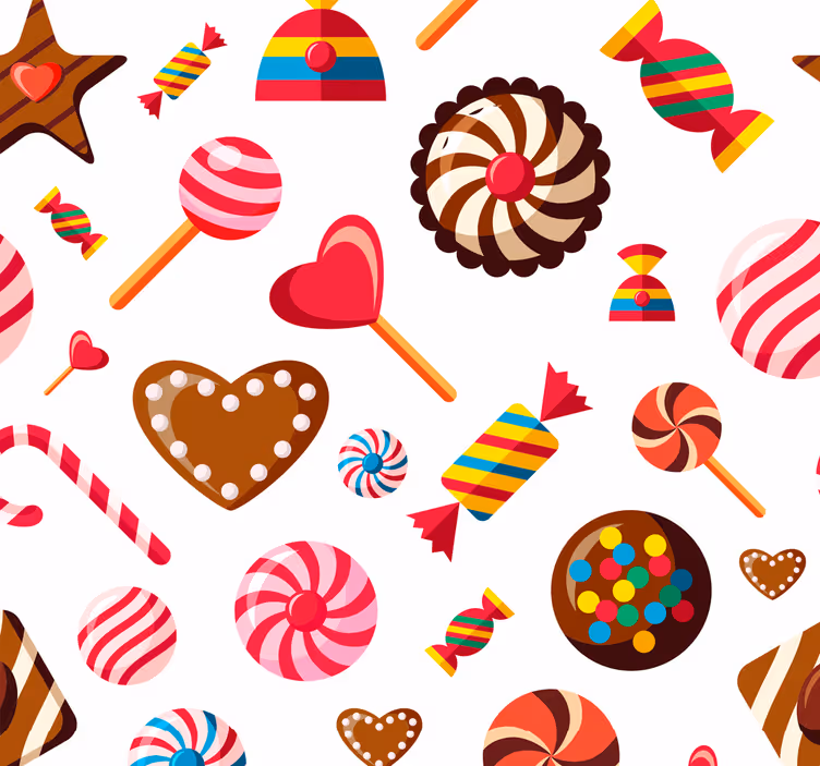 Store enrouleur cuisine motifs bonbon - TenStickers