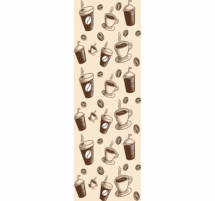 Store enrouleur cuisine motif café - TenStickers