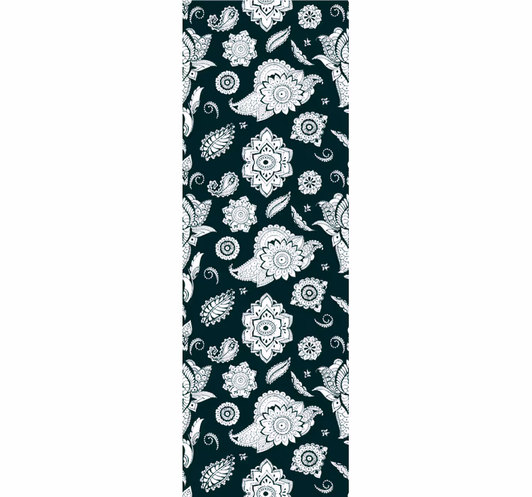 Store enrouleur cuisine motif carreaux floraux - TenStickers