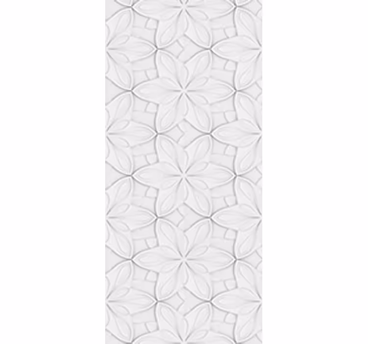 Store enrouleur cuisine carreaux hexagonaux fleuris - TenStickers