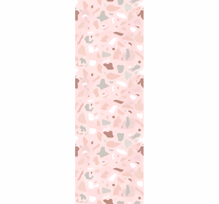 Store enrouleur cuisine motif terrazzo rose - TenStickers