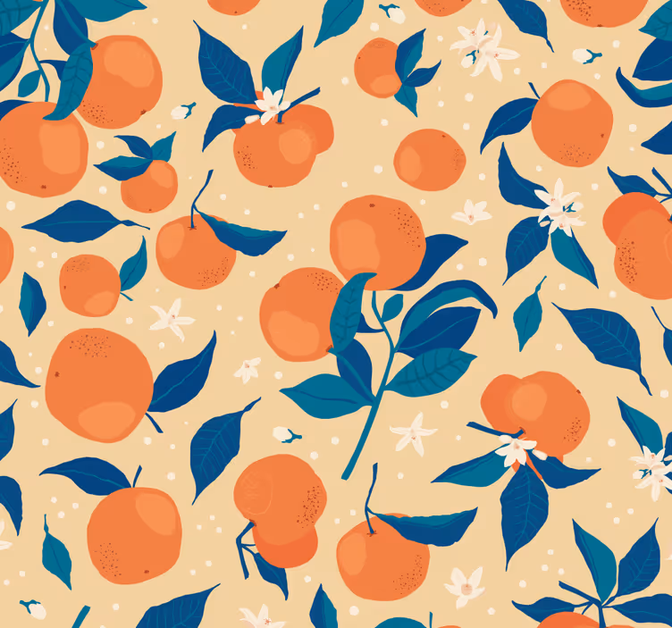 Store enrouleur cuisine ensemble d'oranges - TenStickers