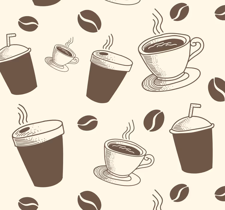 Store enrouleur cuisine café blanc-turquoise - TenStickers