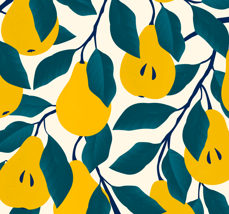 Store enrouleur salle à manger arbres verts - TenStickers