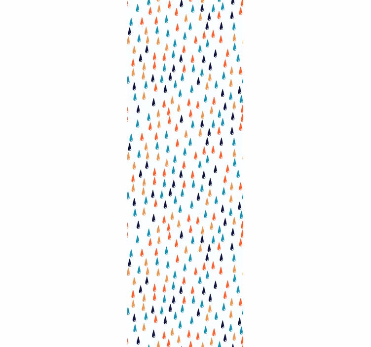 Store enrouleur chambre enfant gouttes de pluie colorées - TenStickers