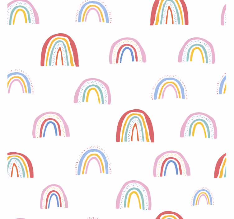 Store enrouleur chambre enfant motifs arc-en-ciel colorés - TenStickers