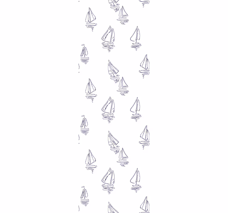 Store enrouleur chambre enfant motif bateau esquissé - TenStickers