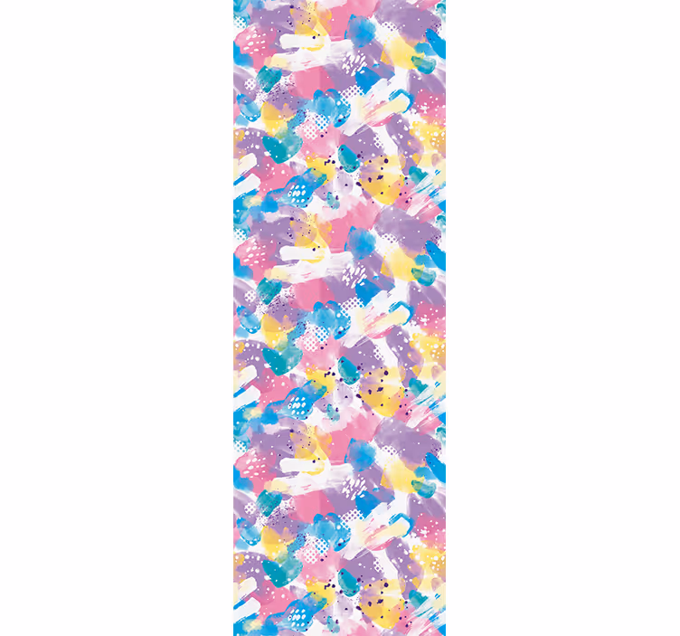 Store enrouleur chambre enfant débordement pastel - TenStickers