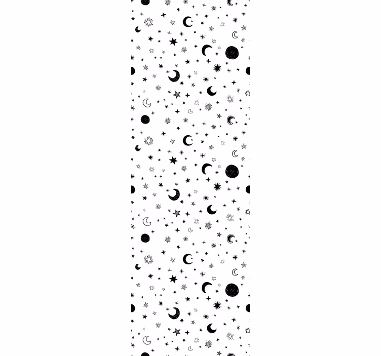 Store enrouleur chambre enfant espace avec étoiles - TenStickers