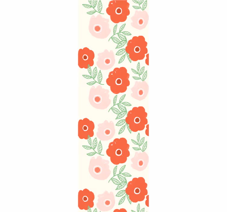 Store enrouleur chambre enfant motif fleur d'anémone - TenStickers