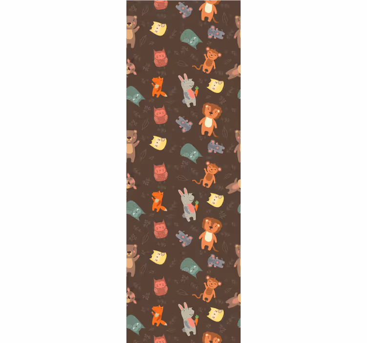 Store enrouleur chambre enfant animaux sauvages mignons - TenStickers
