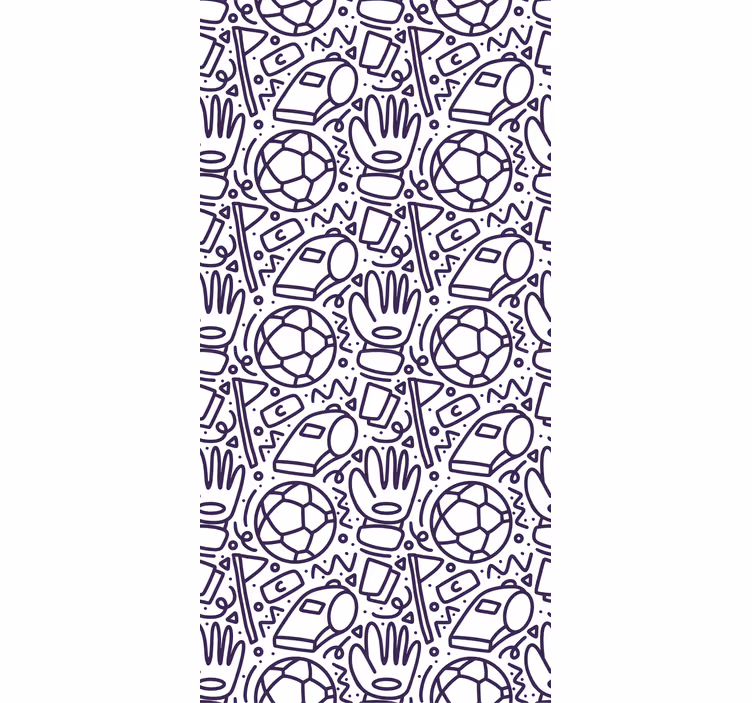 Store enrouleur chambre enfant design doodle sportif - TenStickers