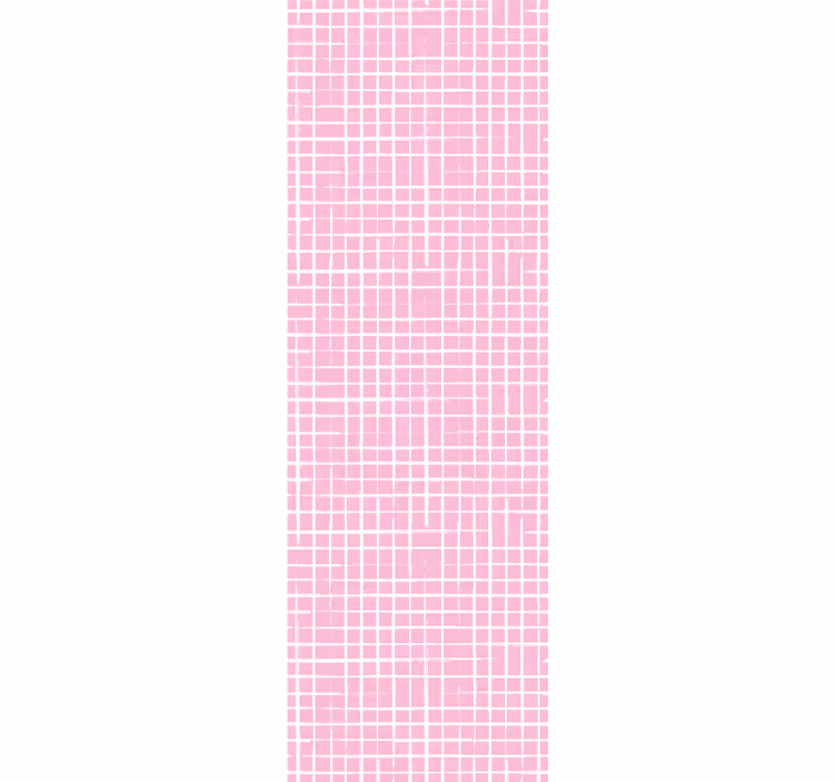 Store enrouleur chambre enfant lignes roses et blanches - TenStickers
