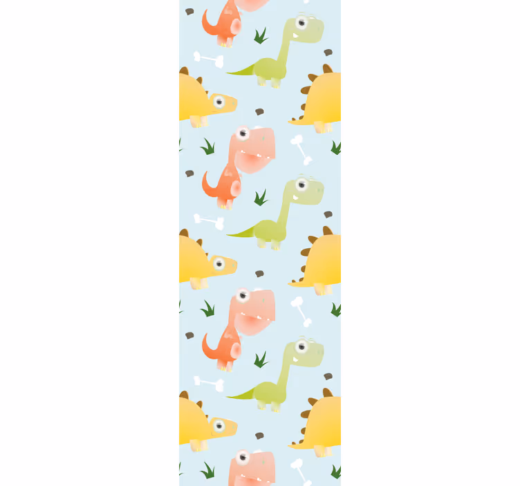 Store enrouleur chambre enfant motif petits dinosaures - TenStickers