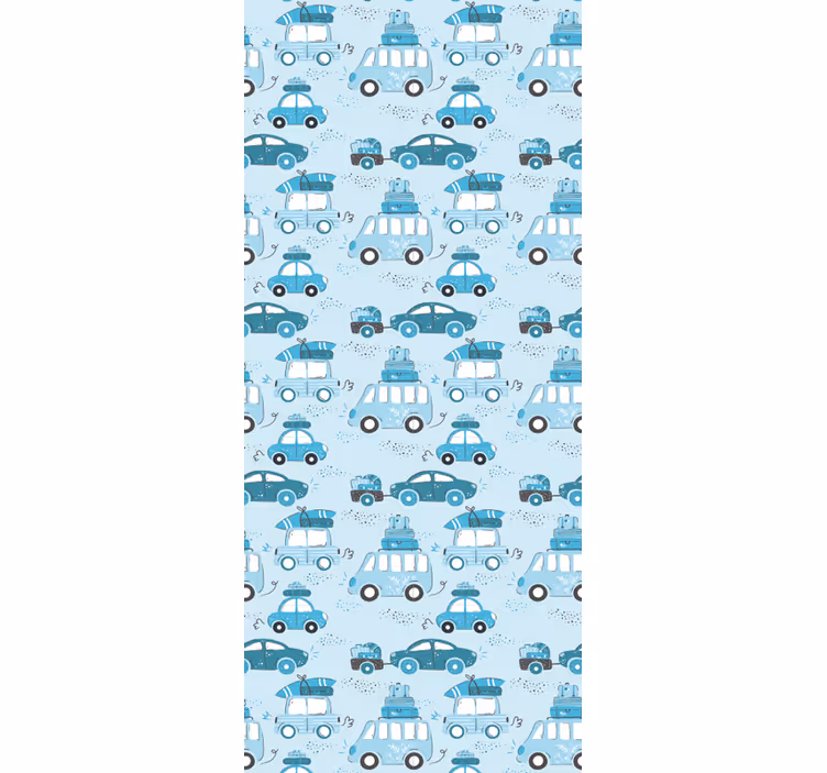 Store enrouleur chambre enfant véhicules urbains nordiques - TenStickers
